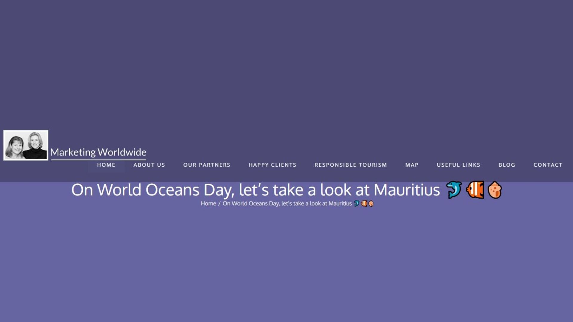 La Journée Mondiale De L'Océan